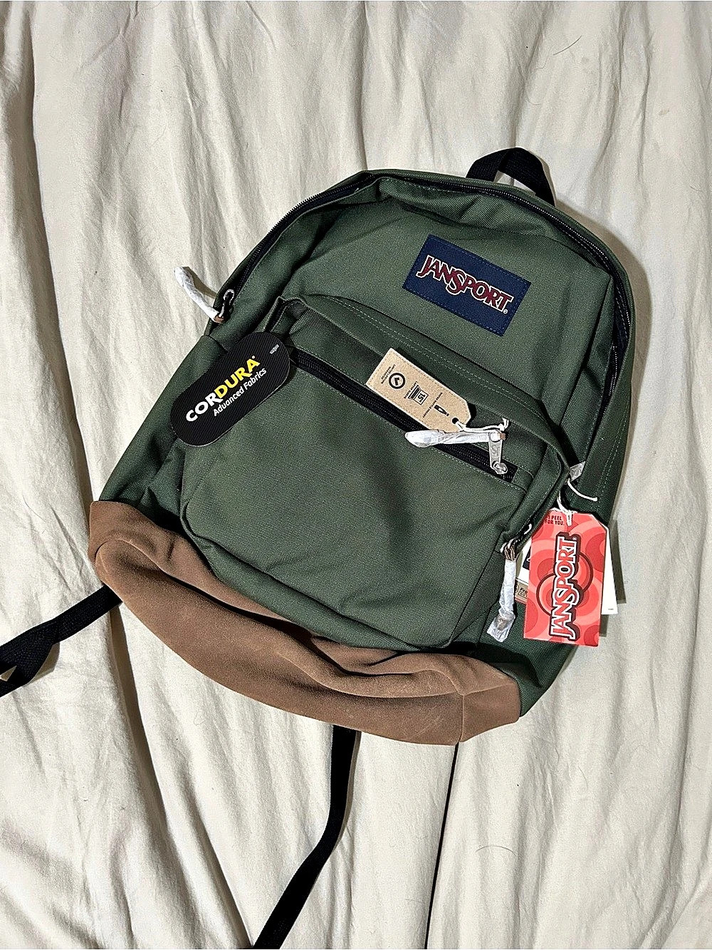JanSport Right Pack Green & Brown Backpack